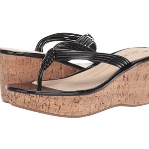 Circus by Sam Edelman Black Wedge Sandals